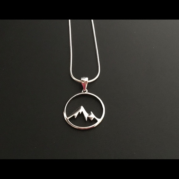 Sterling Silver Mountains Necklace - Picture 6 of 14